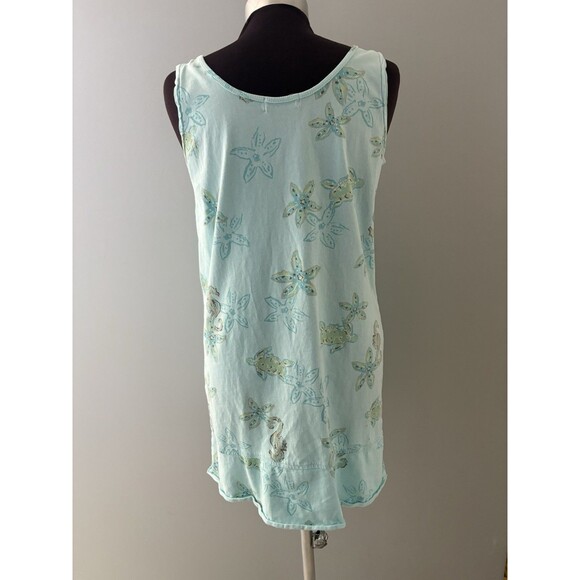 Fresh Produce Dress Size Small Blue Turtle Starfish Seahorse Beach Coverup *** - Picture 4 of 14